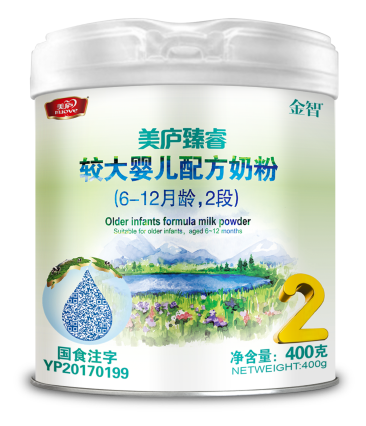 suncitygroup臻睿较大婴儿配方奶粉400克2段